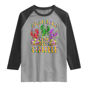 Funny Mardi Gras Raglan Shirt King Cake Calories Dont Count TS09 Sport Gray Black Print Your Wear