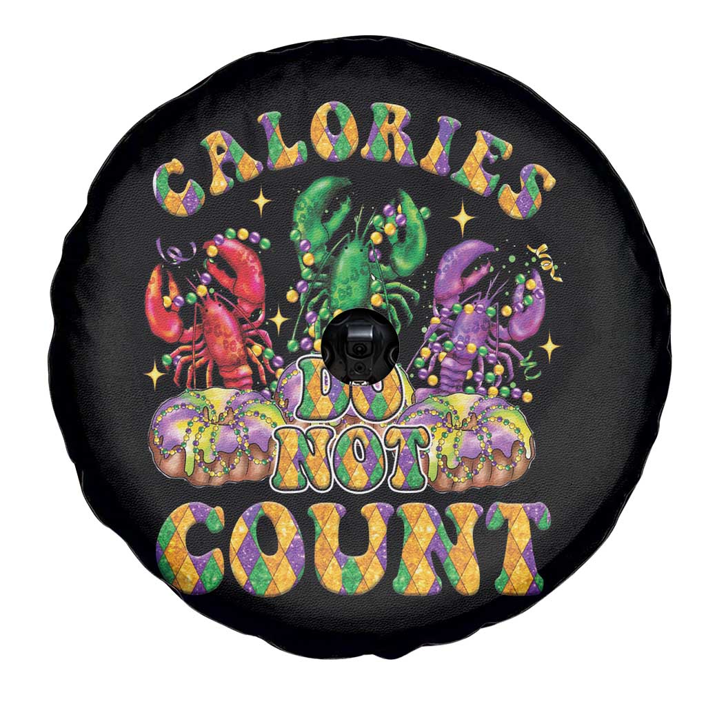 Funny Mardi Gras Spare Tire Cover King Cake Calories Dont Count TS09 Print Your Wear