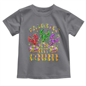 Funny Mardi Gras Toddler T Shirt King Cake Calories Dont Count TS09 Charcoal Print Your Wear