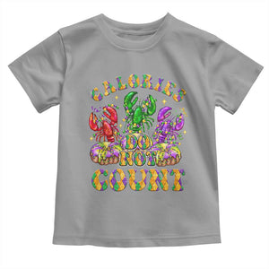 Funny Mardi Gras Toddler T Shirt King Cake Calories Dont Count TS09 Sport Gray Print Your Wear