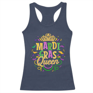 Mardi Gras Queen Racerback Tank Top Parade Party Fat Tuesday New Orleans TS09 Navy Print Your Wear