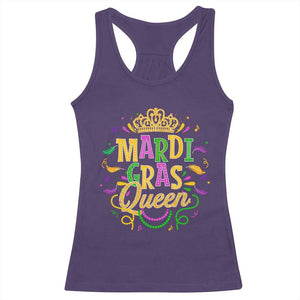 Mardi Gras Queen Racerback Tank Top Parade Party Fat Tuesday New Orleans TS09 Purple Print Your Wear