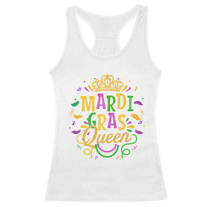 Mardi Gras Queen Racerback Tank Top Parade Party Fat Tuesday New Orleans TS09 White Print Your Wear