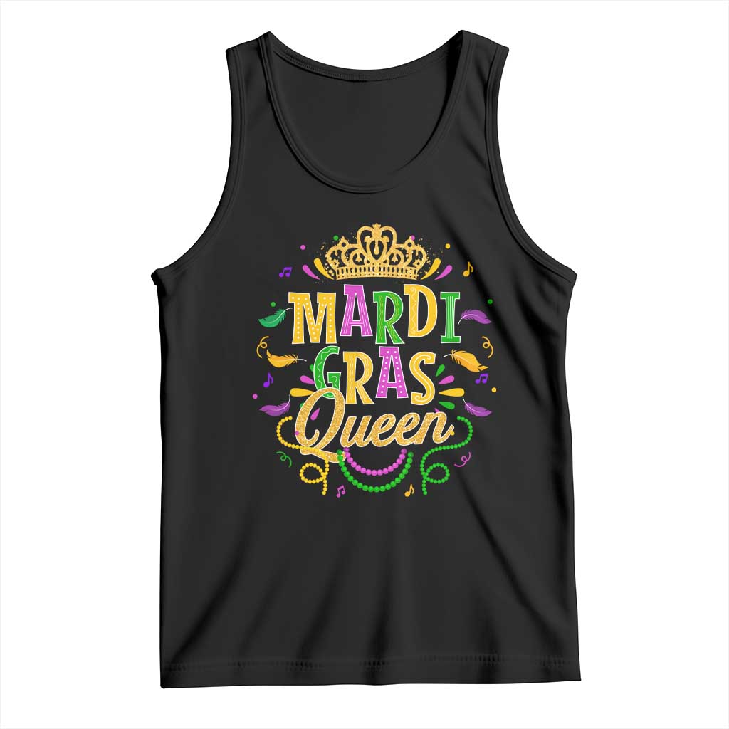 Mardi Gras Queen Tank Top Parade Party Fat Tuesday New Orleans TS09 Black Print Your Wear