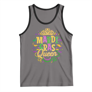 Mardi Gras Queen Tank Top Parade Party Fat Tuesday New Orleans TS09 Deep Heather Black Print Your Wear