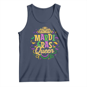 Mardi Gras Queen Tank Top Parade Party Fat Tuesday New Orleans TS09 Navy Print Your Wear
