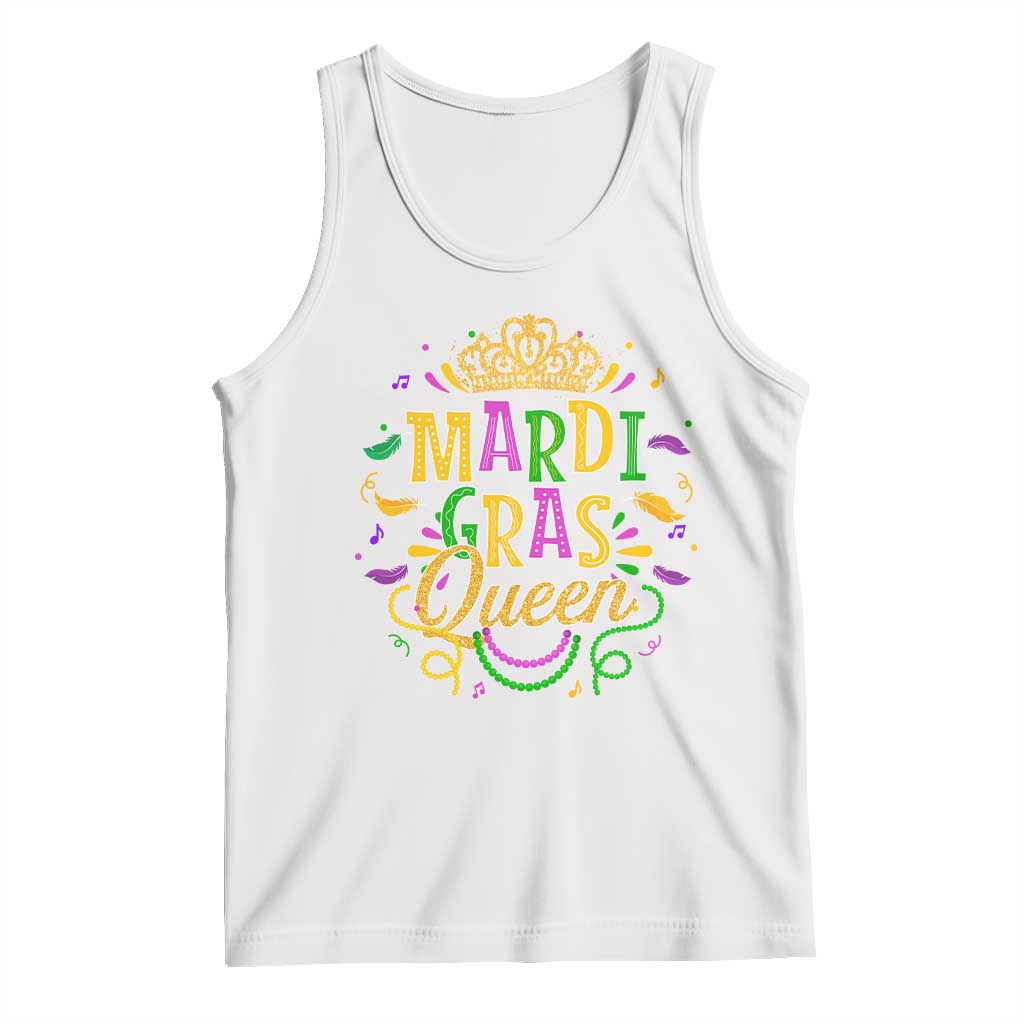 Mardi Gras Queen Tank Top Parade Party Fat Tuesday New Orleans TS09 White Print Your Wear