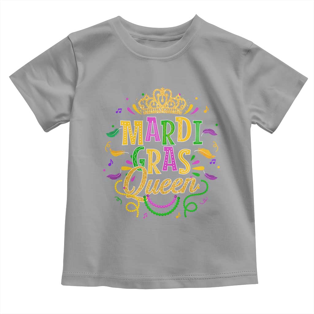 Mardi Gras Queen Toddler T Shirt Parade Party Fat Tuesday New Orleans TS09 Sport Gray Print Your Wear