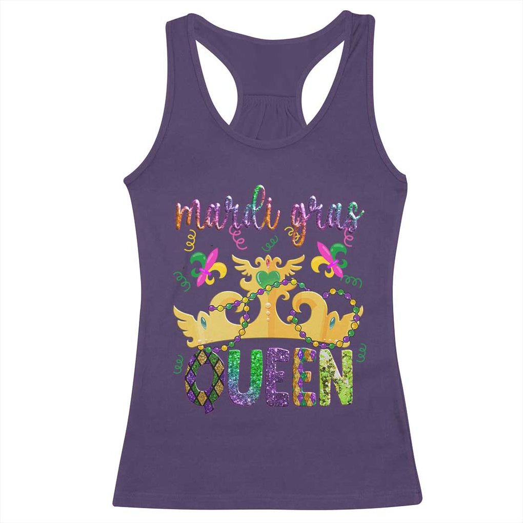 Mardi Gras Queen Carnival New Orleans Racerback Tank Top TS09 Purple Print Your Wear