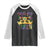 Mardi Gras Queen Carnival New Orleans Raglan Shirt TS09 Black White Print Your Wear