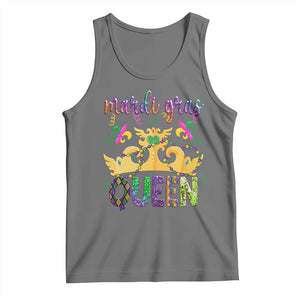 Mardi Gras Queen Carnival New Orleans Tank Top TS09 Black Heather Print Your Wear