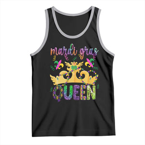 Mardi Gras Queen Carnival New Orleans Tank Top TS09 Black Athletic Heather Print Your Wear