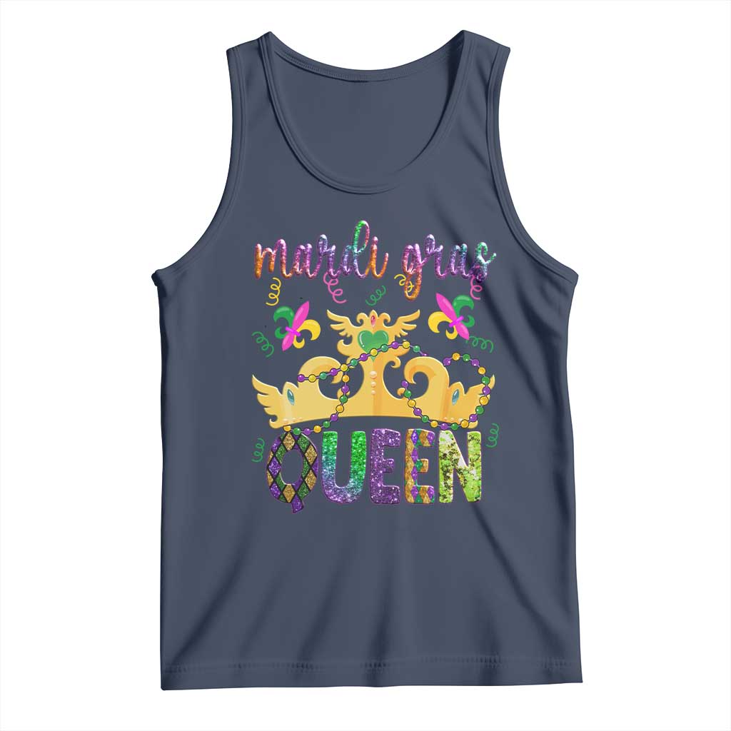 Mardi Gras Queen Carnival New Orleans Tank Top TS09 Navy Print Your Wear