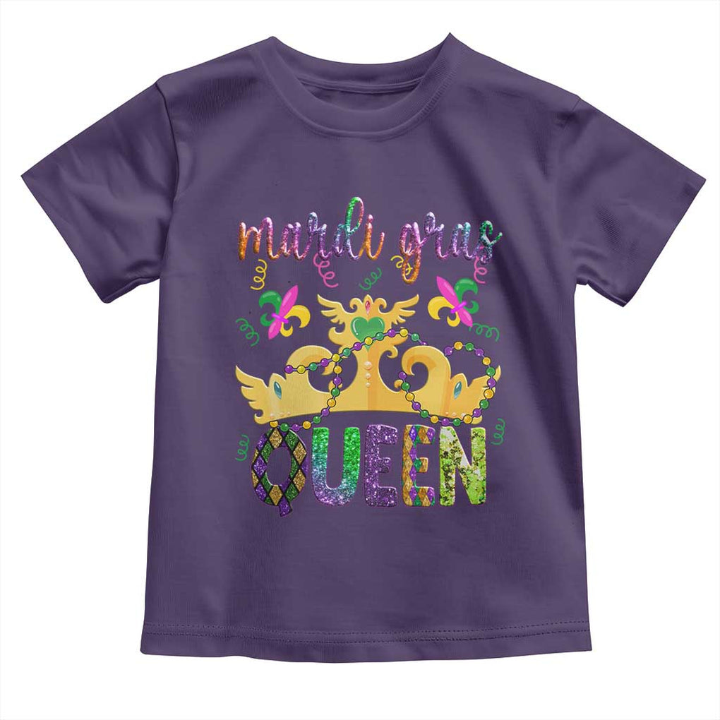 Mardi Gras Queen Carnival New Orleans Toddler T Shirt TS09 Purple Print Your Wear