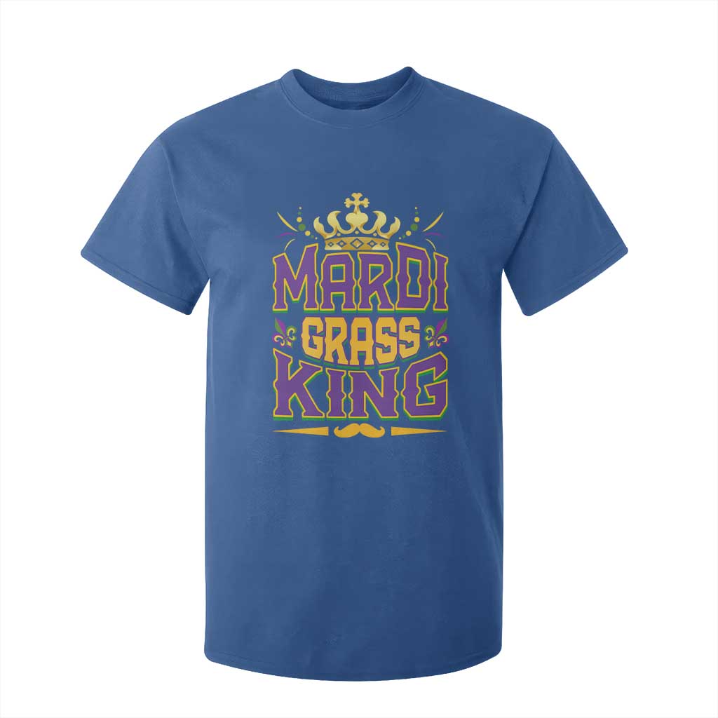 Mardi Gras King T Shirt For Kid Parade Party Fat Tuesday New Orleans TS09 Royal Blue Print Your Wear