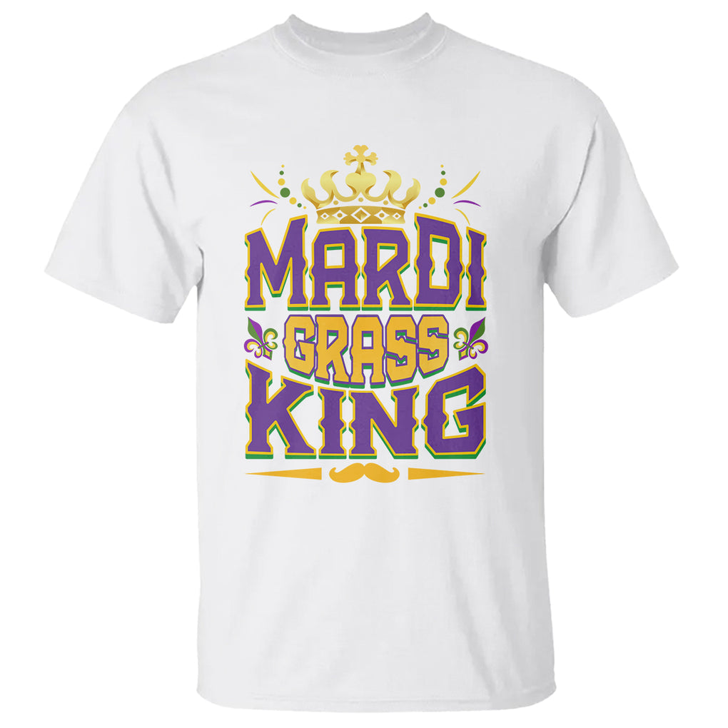 Mardi Gras King T Shirt Parade Party Fat Tuesday New Orleans TS09 White Printyourwear