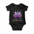 Mardi Gras Baby Onesie Little Miss Unicorn Cute Girl Women TS09 Black Print Your Wear