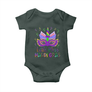 Mardi Gras Baby Onesie Little Miss Unicorn Cute Girl Women TS09 Print Your Wear