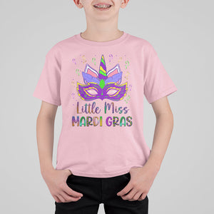 Mardi Gras T Shirt For Kid Little Miss Unicorn Cute Girl Women TS09 Light Pink Printyourwear
