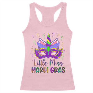 Mardi Gras Racerback Tank Top Little Miss Unicorn Cute Girl Women TS09 Light Pink Print Your Wear