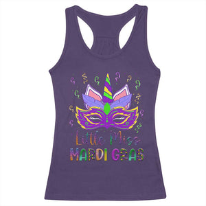 Mardi Gras Racerback Tank Top Little Miss Unicorn Cute Girl Women TS09 Purple Print Your Wear