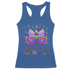 Mardi Gras Racerback Tank Top Little Miss Unicorn Cute Girl Women TS09 Royal Blue Print Your Wear