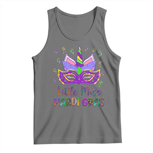 Mardi Gras Tank Top Little Miss Unicorn Cute Girl Women TS09 Black Heather Print Your Wear
