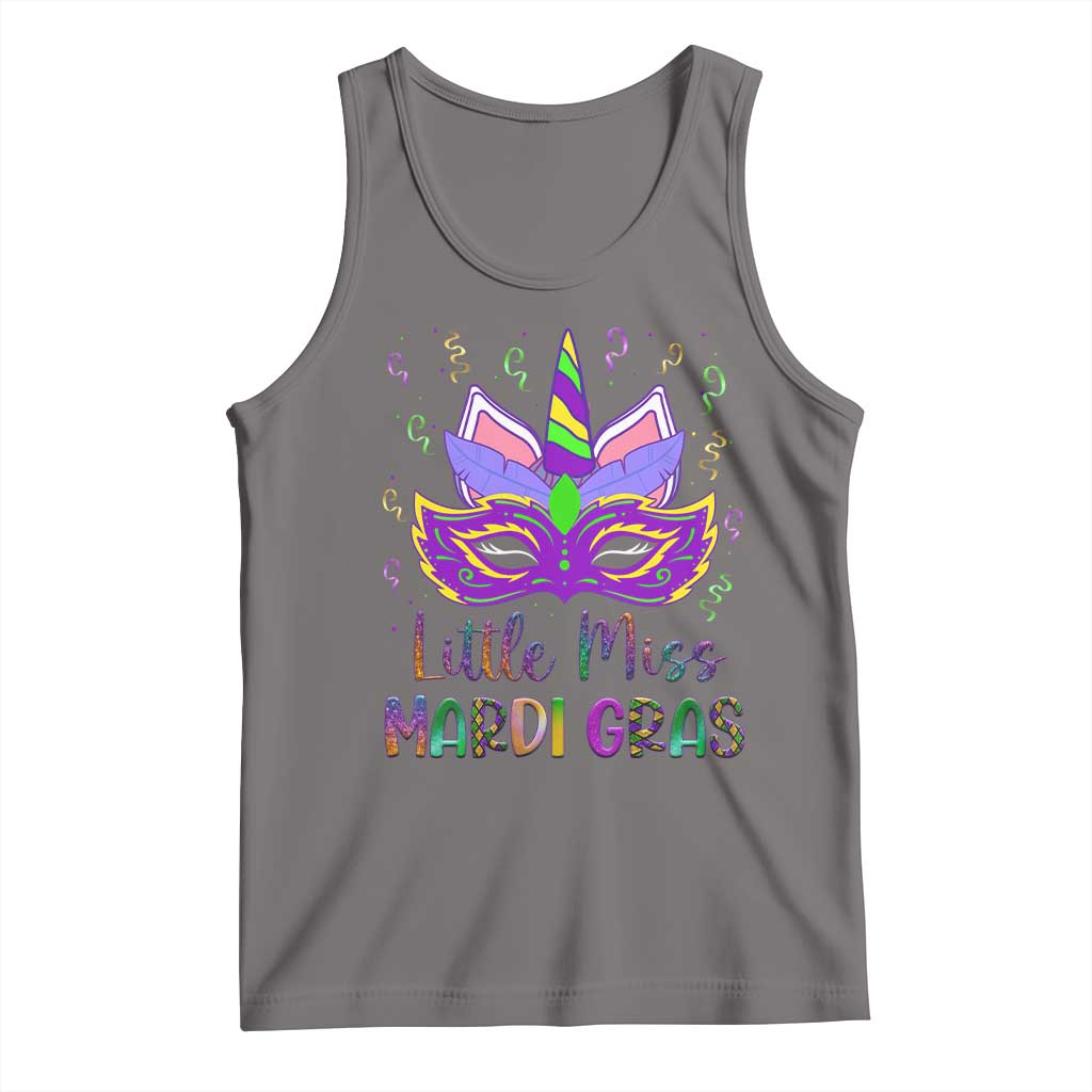 Mardi Gras Tank Top Little Miss Unicorn Cute Girl Women TS09 Deep Heather Print Your Wear