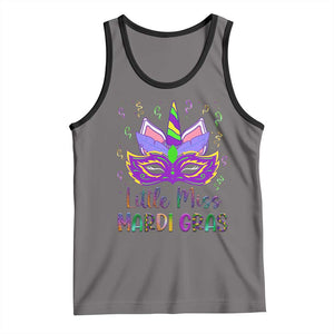 Mardi Gras Tank Top Little Miss Unicorn Cute Girl Women TS09 Deep Heather Black Print Your Wear