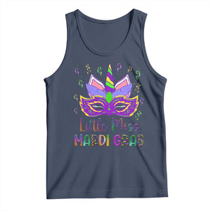 Mardi Gras Tank Top Little Miss Unicorn Cute Girl Women TS09 Navy Print Your Wear
