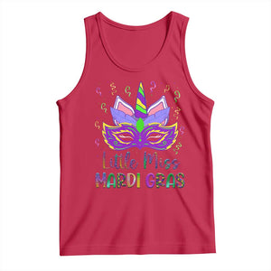 Mardi Gras Tank Top Little Miss Unicorn Cute Girl Women TS09 Red Print Your Wear