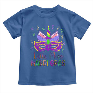 Mardi Gras Toddler T Shirt Little Miss Unicorn Cute Girl Women TS09 Royal Blue Print Your Wear