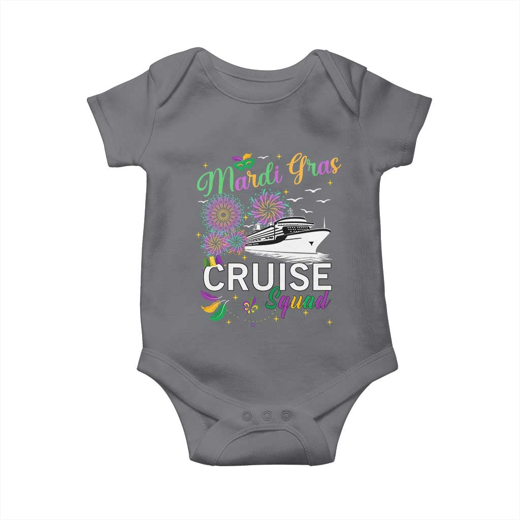Mardi Gras Baby Onesie Cruise Squad Matching Group Family Vacation TS09 Charcoal Print Your Wear