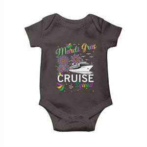 Mardi Gras Baby Onesie Cruise Squad Matching Group Family Vacation TS09 Dark Chocolate Print Your Wear