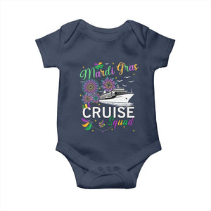 Mardi Gras Baby Onesie Cruise Squad Matching Group Family Vacation TS09 Navy Print Your Wear