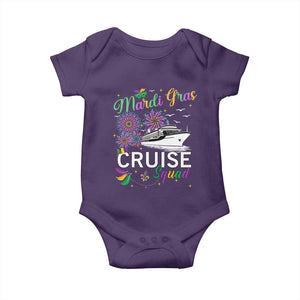 Mardi Gras Baby Onesie Cruise Squad Matching Group Family Vacation TS09 Purple Print Your Wear