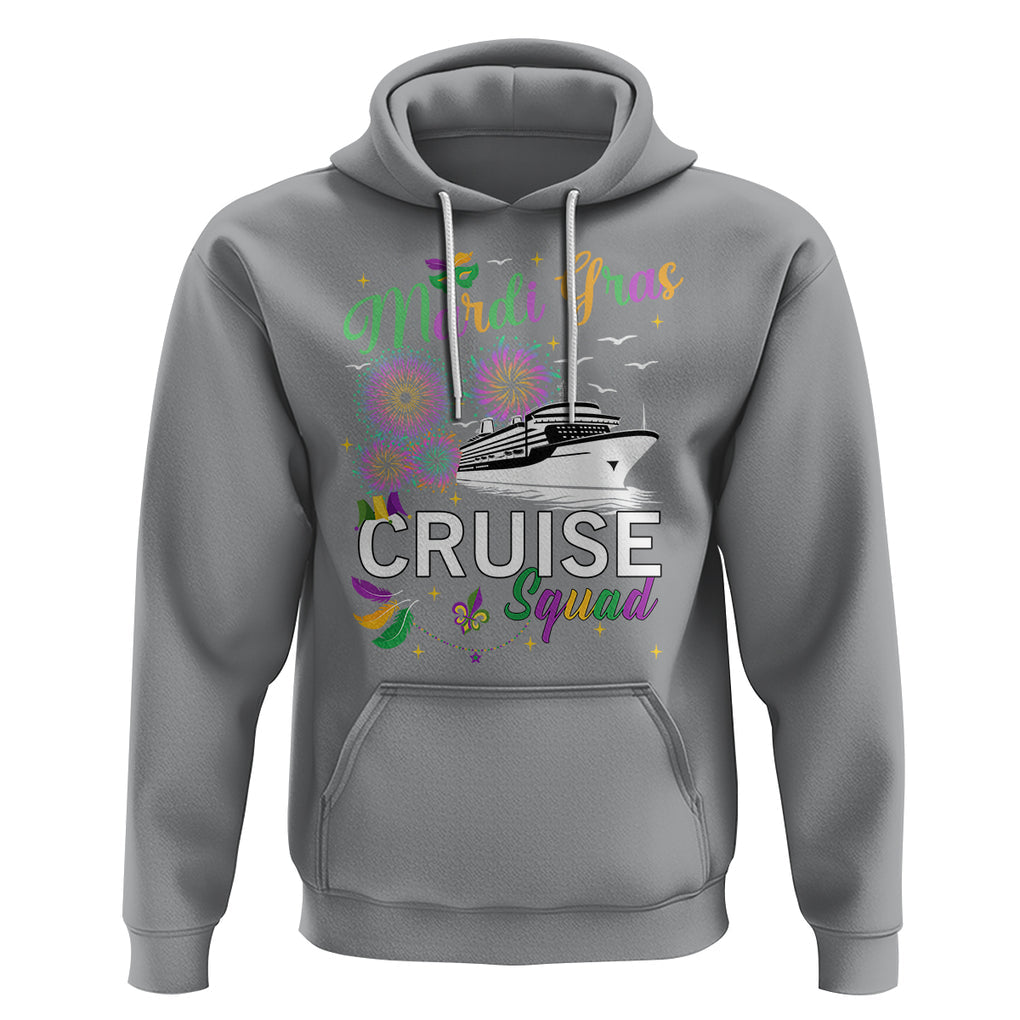 Mardi Gras Hoodie Cruise Squad Matching Group Family Vacation TS09 Sport Gray Printyourwear