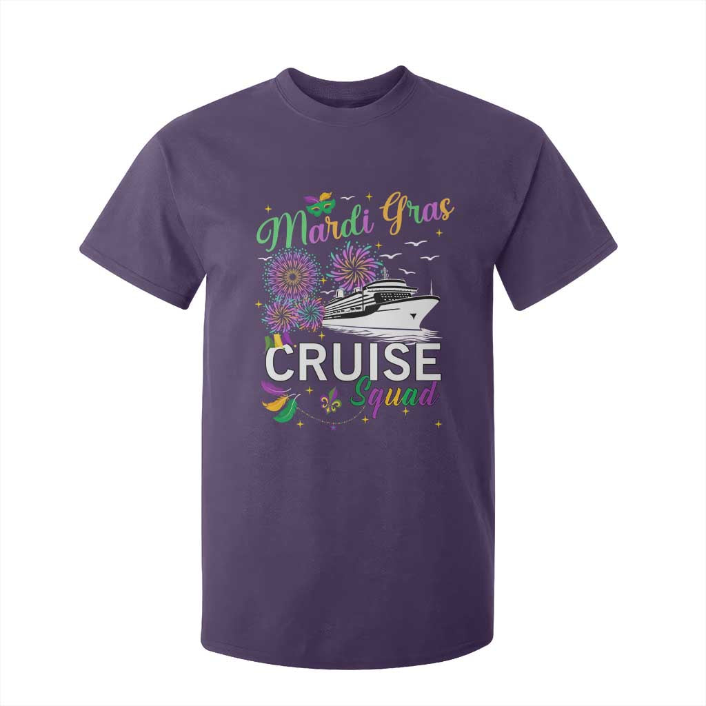 Mardi Gras T Shirt For Kid Cruise Squad Matching Group Family Vacation TS09 Purple Print Your Wear