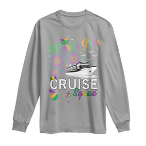Mardi Gras Long Sleeve Shirt Cruise Squad Matching Group Family Vacation TS09 Sport Gray Print Your Wear
