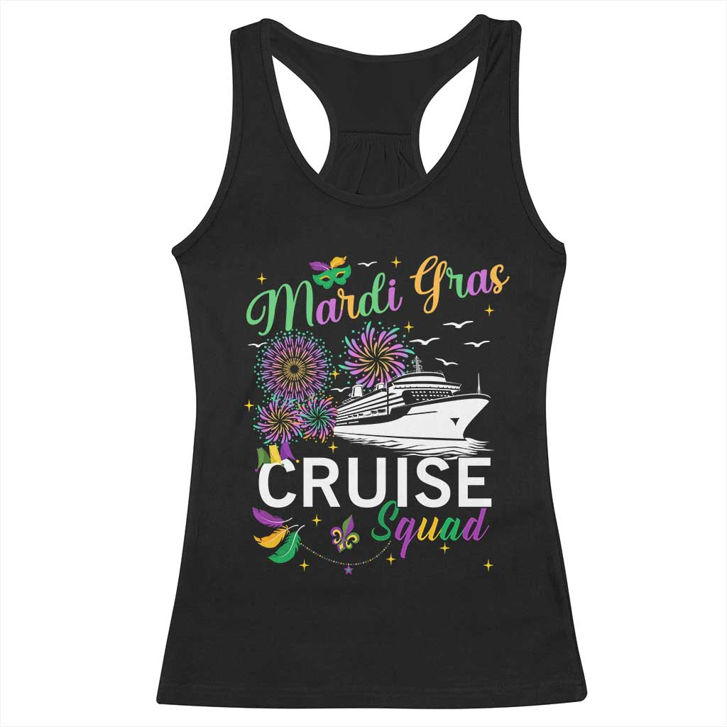 Mardi Gras Racerback Tank Top Cruise Squad Matching Group Family Vacation TS09 Black Print Your Wear
