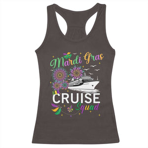 Mardi Gras Racerback Tank Top Cruise Squad Matching Group Family Vacation TS09 Dark Chocolate Print Your Wear