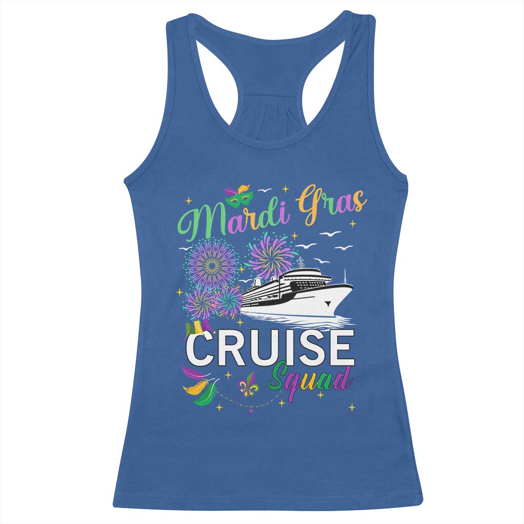 Mardi Gras Racerback Tank Top Cruise Squad Matching Group Family Vacation TS09 Royal Blue Print Your Wear