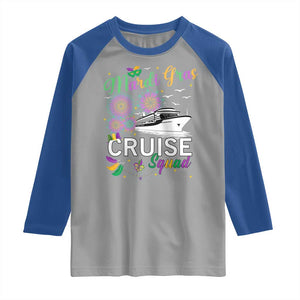Mardi Gras Raglan Shirt Cruise Squad Matching Group Family Vacation TS09 Sport Gray Royal Print Your Wear