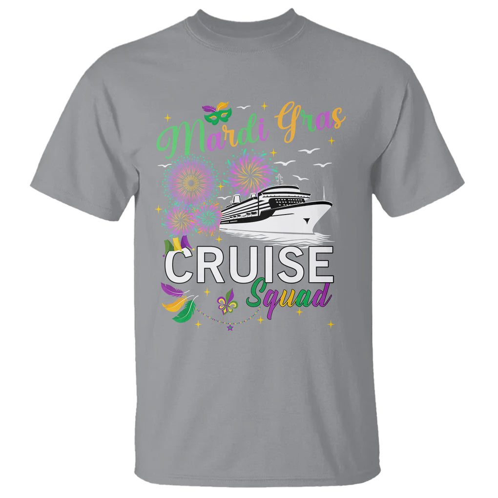 Mardi Gras T Shirt Cruise Squad Matching Group Family Vacation TS09 Sport Gray Printyourwear