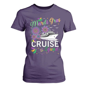 Mardi Gras T Shirt For Women Cruise Squad Matching Group Family Vacation TS09 Purple Print Your Wear