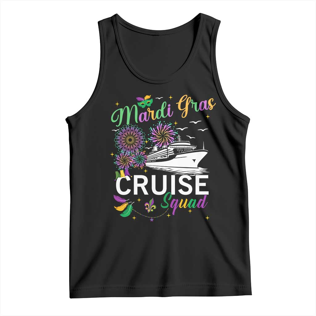 Mardi Gras Tank Top Cruise Squad Matching Group Family Vacation TS09 Black Print Your Wear