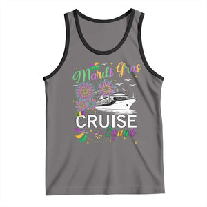 Mardi Gras Tank Top Cruise Squad Matching Group Family Vacation TS09 Deep Heather Black Print Your Wear