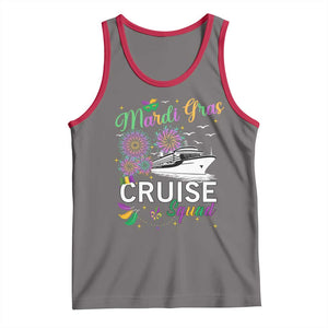Mardi Gras Tank Top Cruise Squad Matching Group Family Vacation TS09 Deep Heather Red Print Your Wear