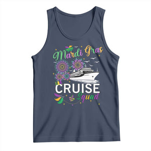 Mardi Gras Tank Top Cruise Squad Matching Group Family Vacation TS09 Navy Print Your Wear