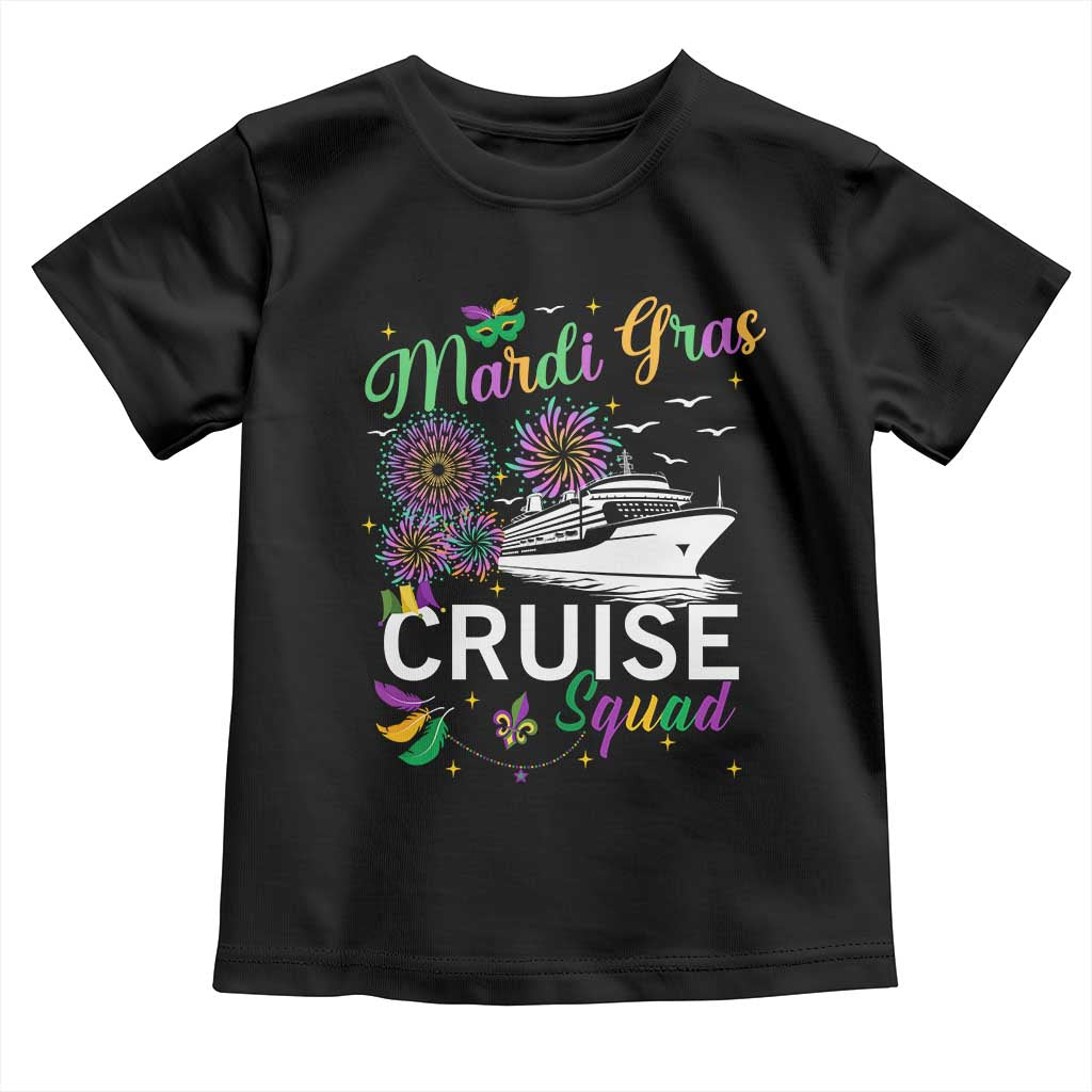 Mardi Gras Toddler T Shirt Cruise Squad Matching Group Family Vacation TS09 Black Print Your Wear
